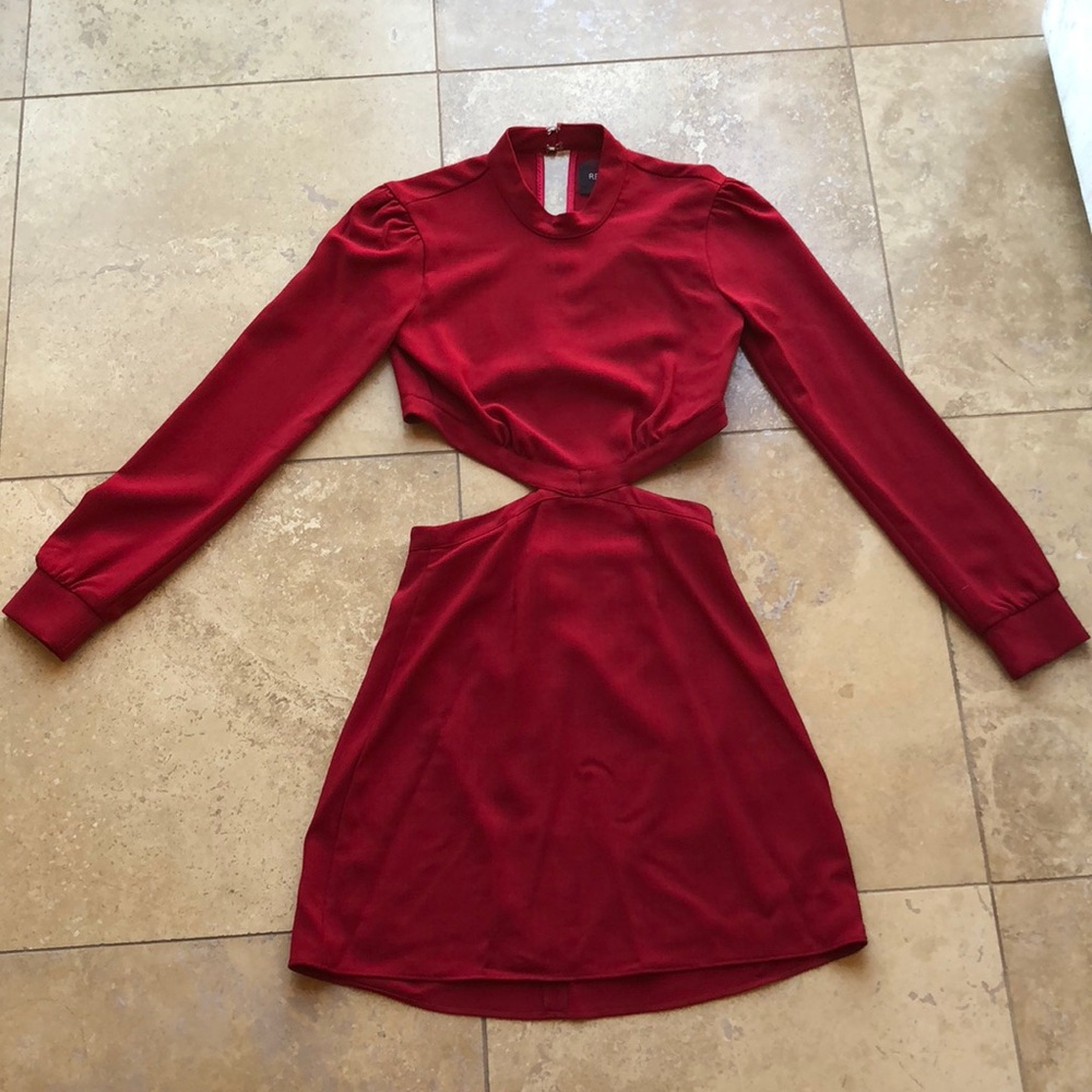 Reformation cut out dress